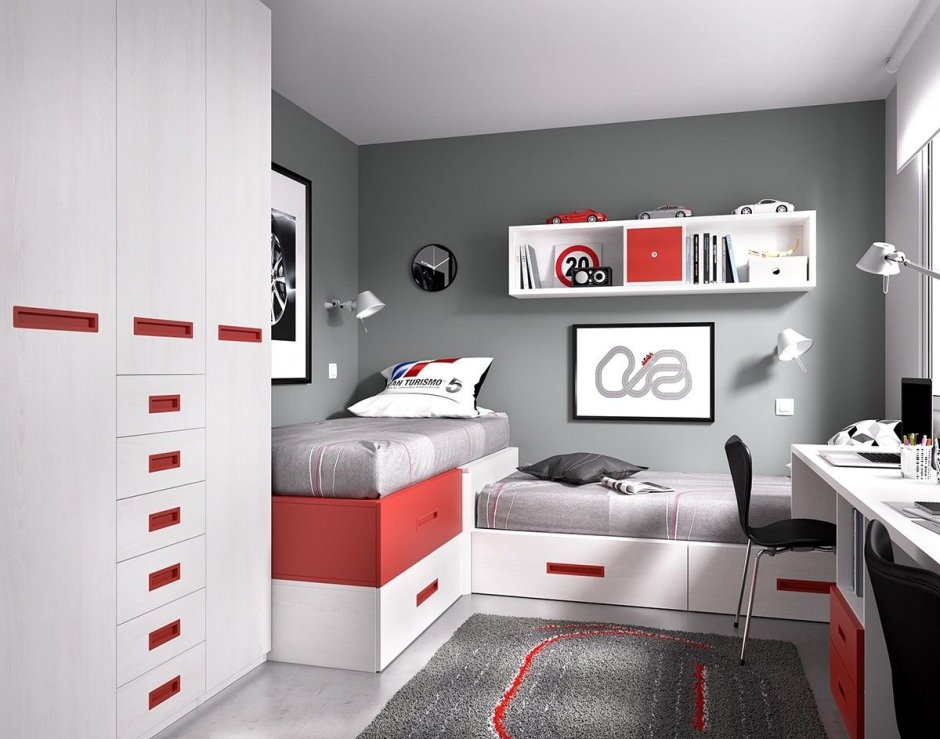 Белая мебель для подростка девочки