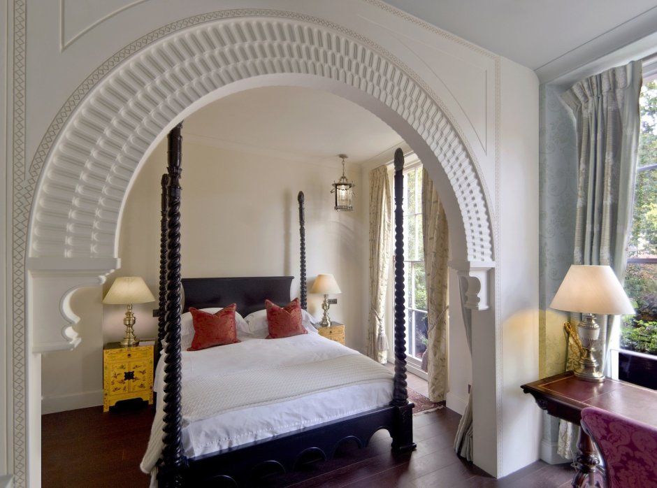 Ниши из гипсокартона в спальне