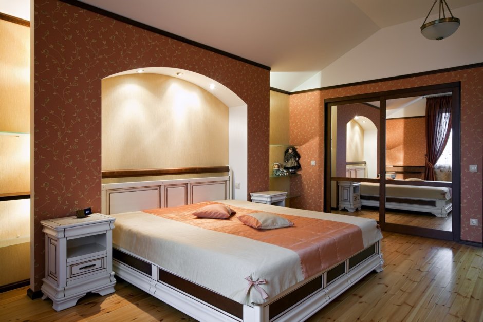 Потолки из гипсокартона для спальни