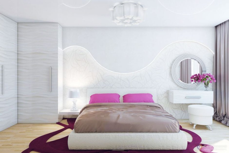 Лепнина в спальне