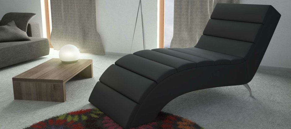 Изогнутый диван лежак