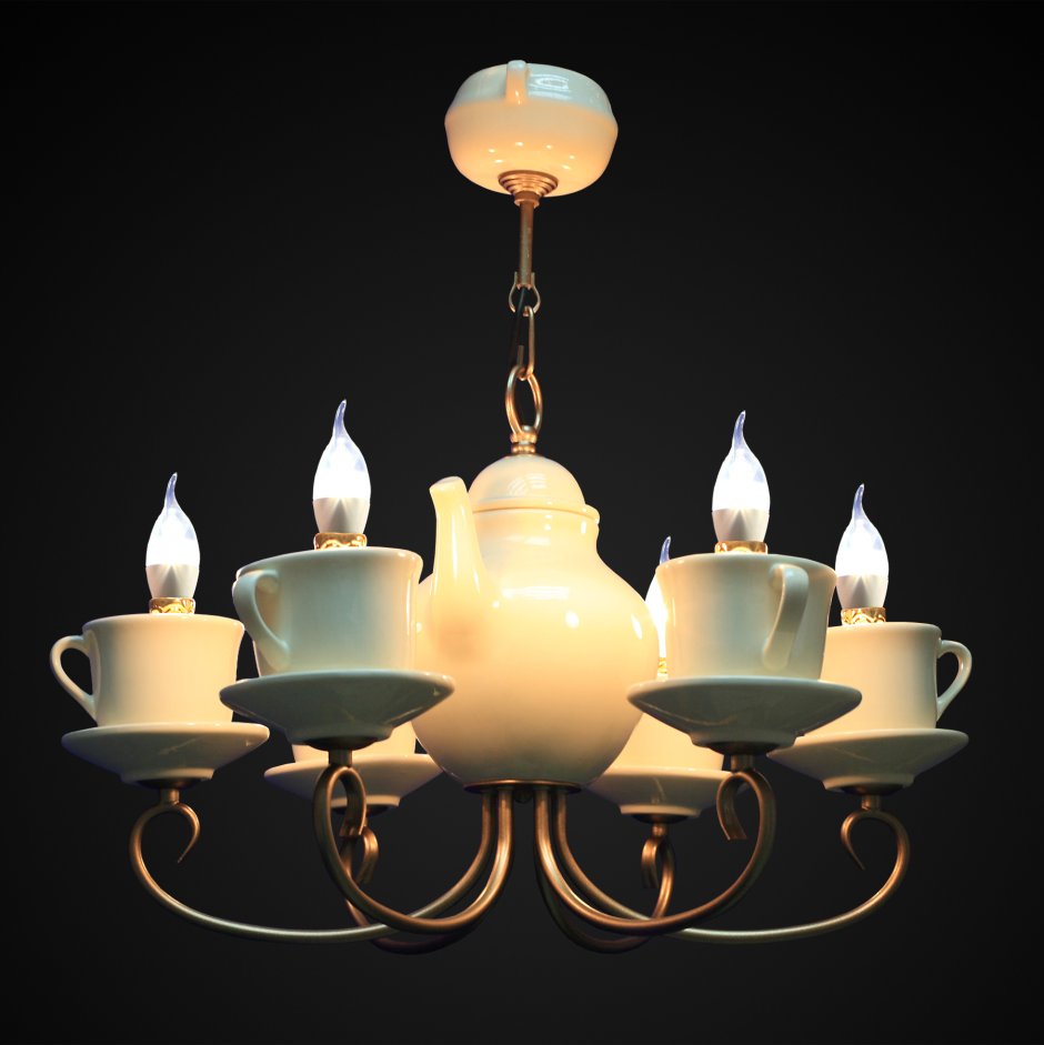 Люстра керамика 2-2202-6-br e14