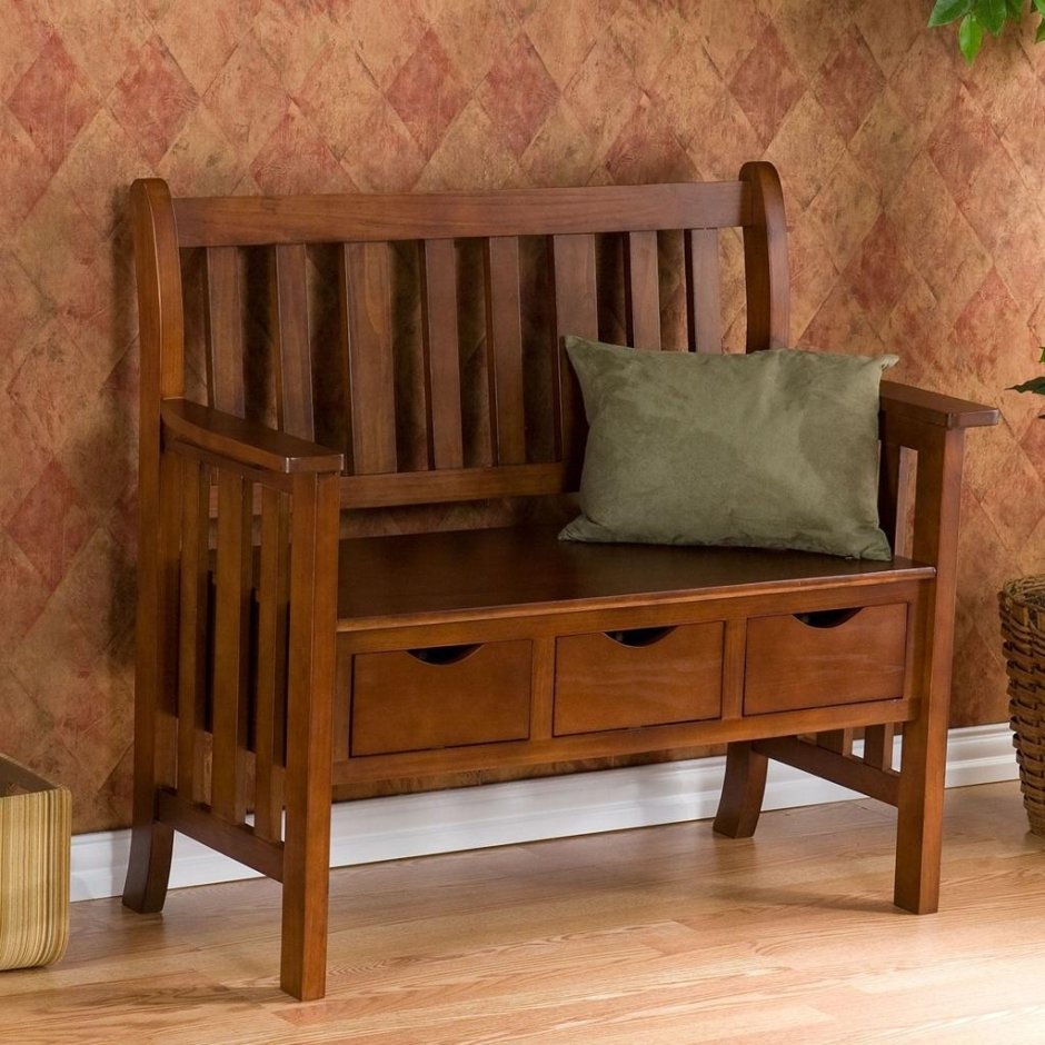 Деревянный диванчик