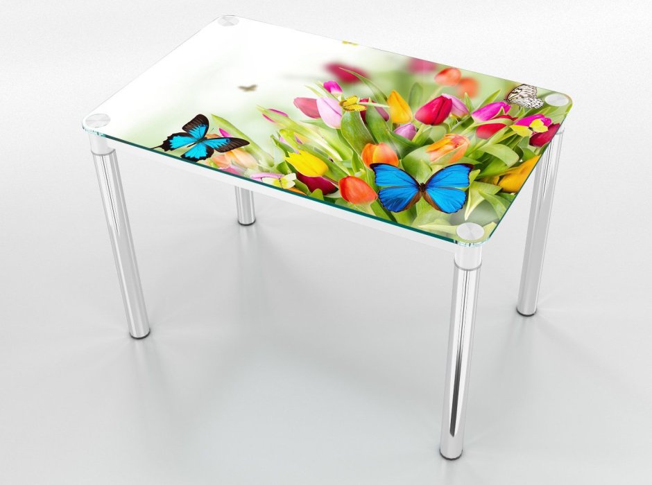 Прозрачный пластиковый столик