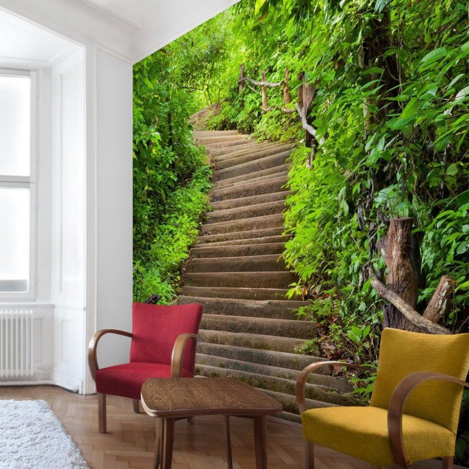 Фотообои интерьер лестница