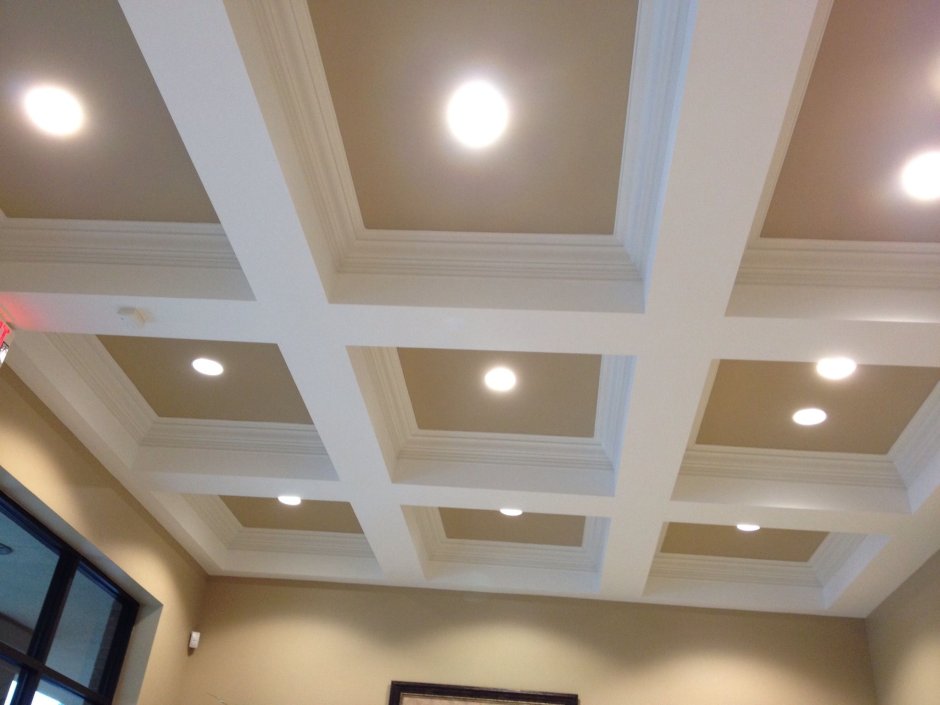 Потолок гипсокартон квадратный