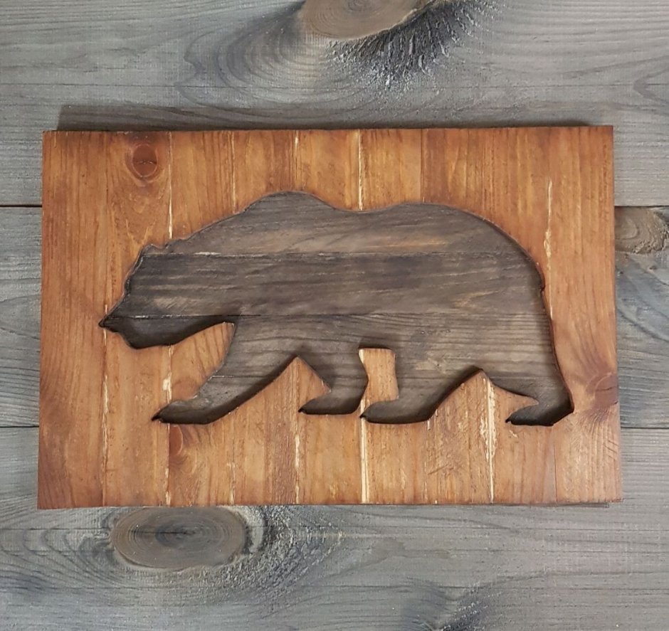 Панно из дерева с подсветкой