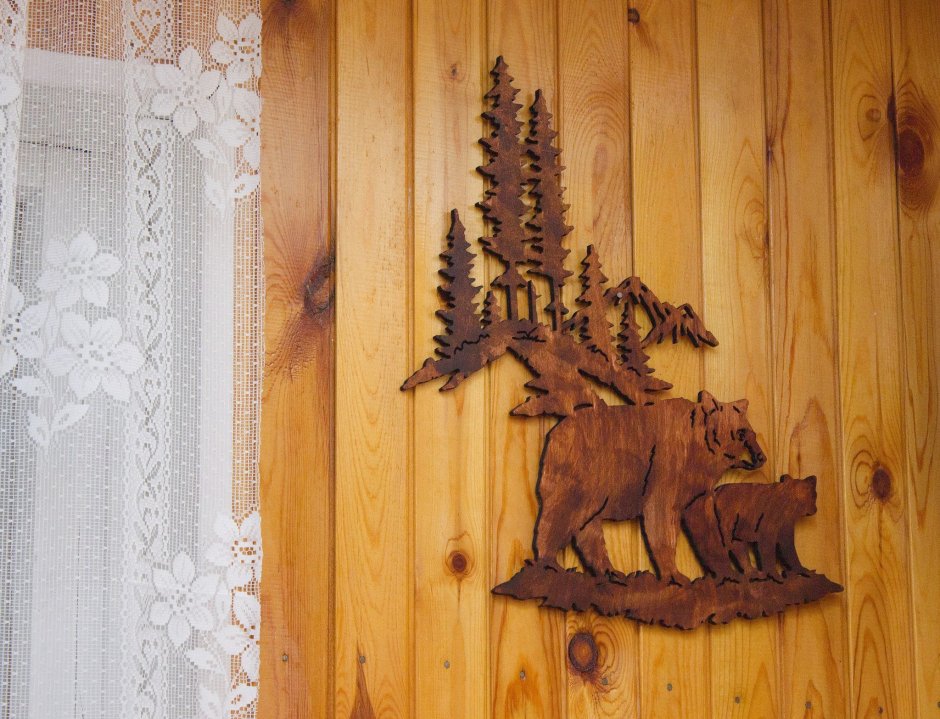 Деревянное панно