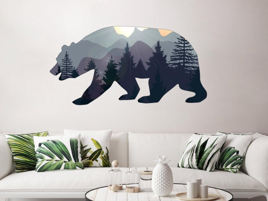 Панно медведь