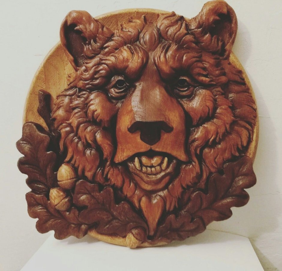 Световое панно медведь