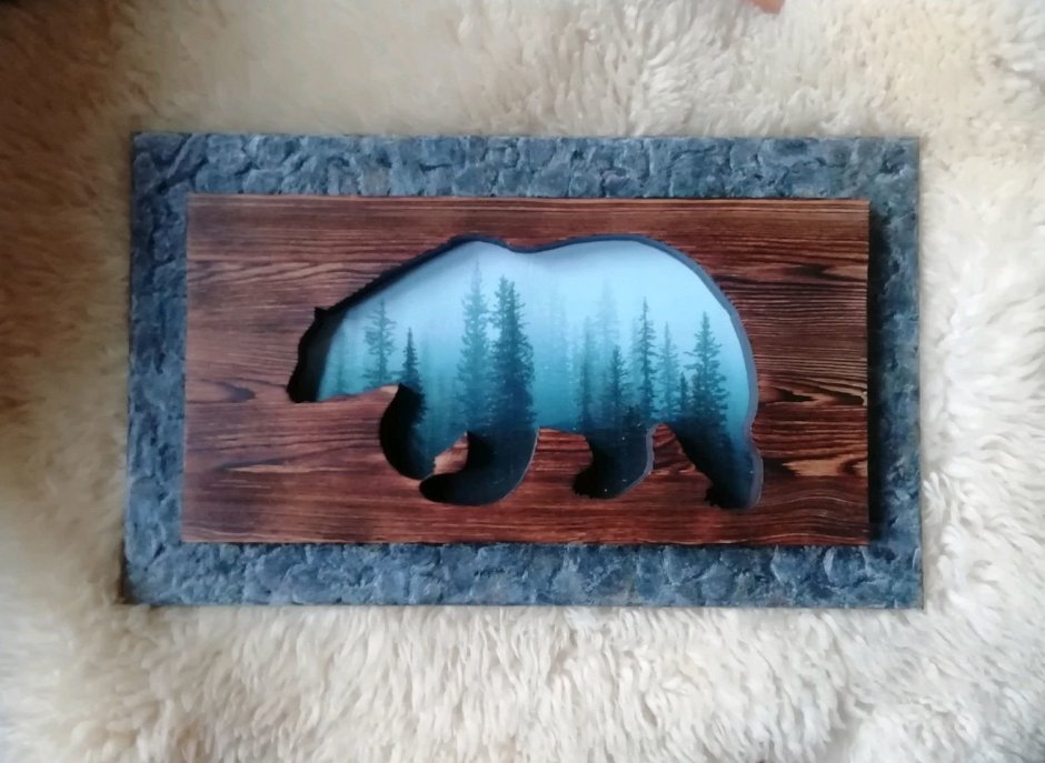 Голова медведя из фанеры