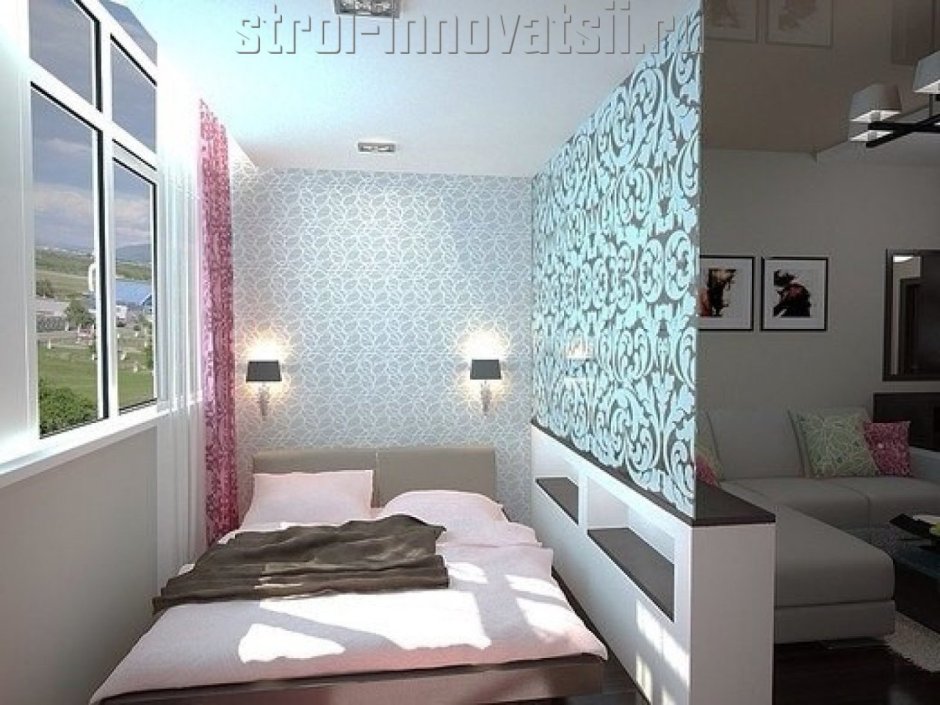 Перегородка в спальне в хрущевке