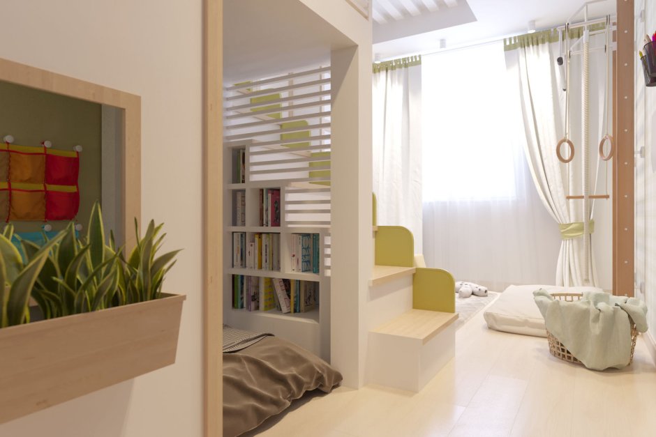 Зонирование пространства в детской