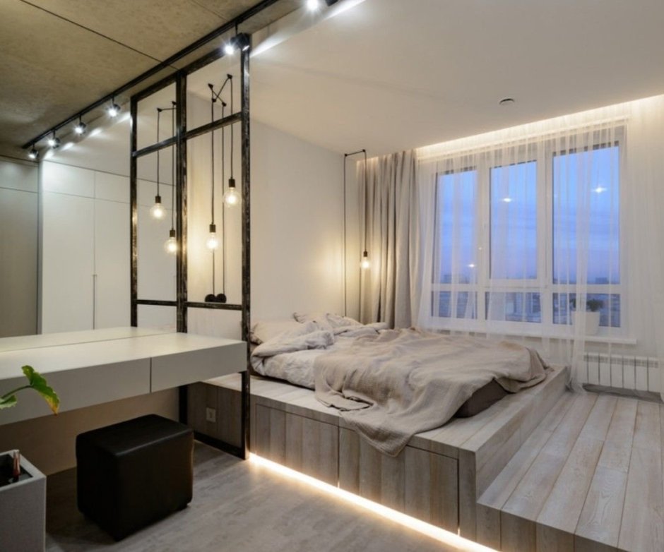 Кровать подиум лофт