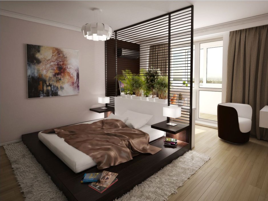 Спальня современная студия