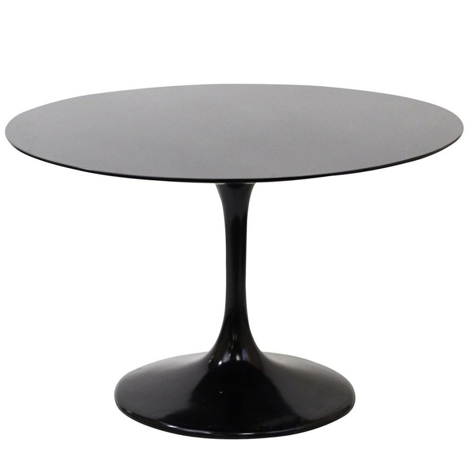 Стол журнальный Eero Saarinen Style Tulip Table MDF черный