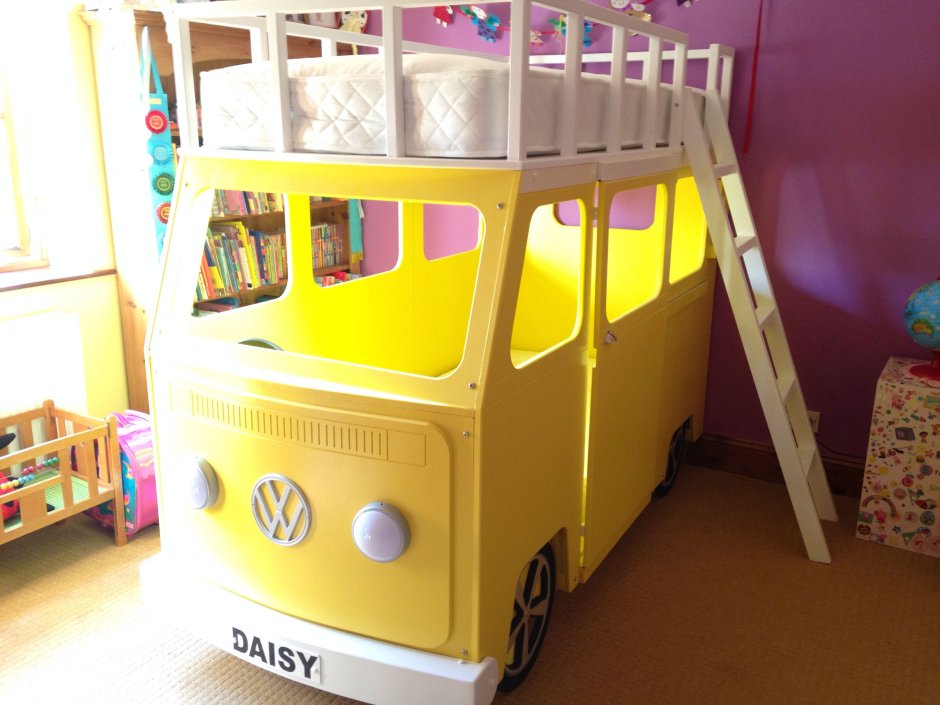 Детская кровать автобус Фольксваген