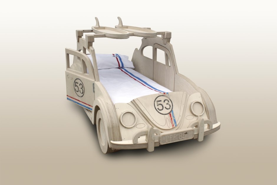 Детская в скандинавском стиле с двухъярусной кроватью