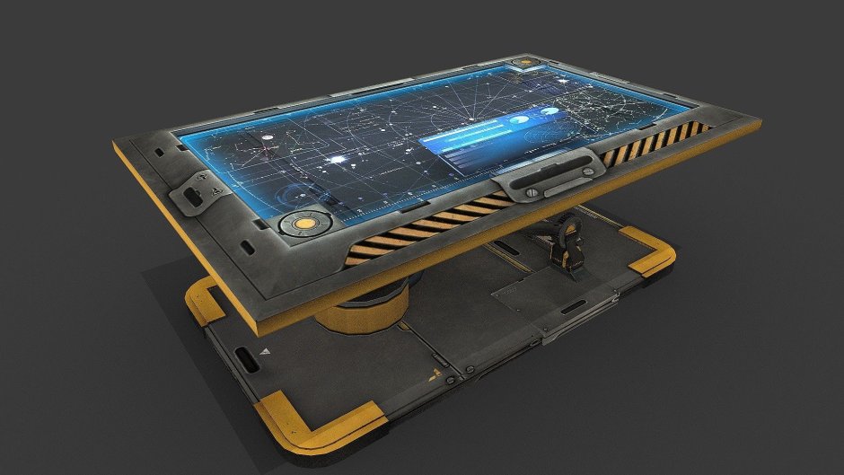 3d model Sci Fi Table