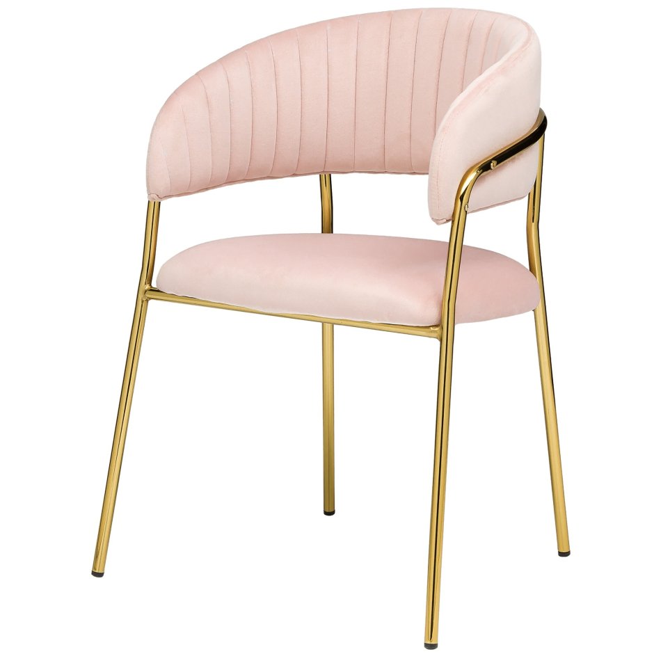 Стул Portman розовый велюр