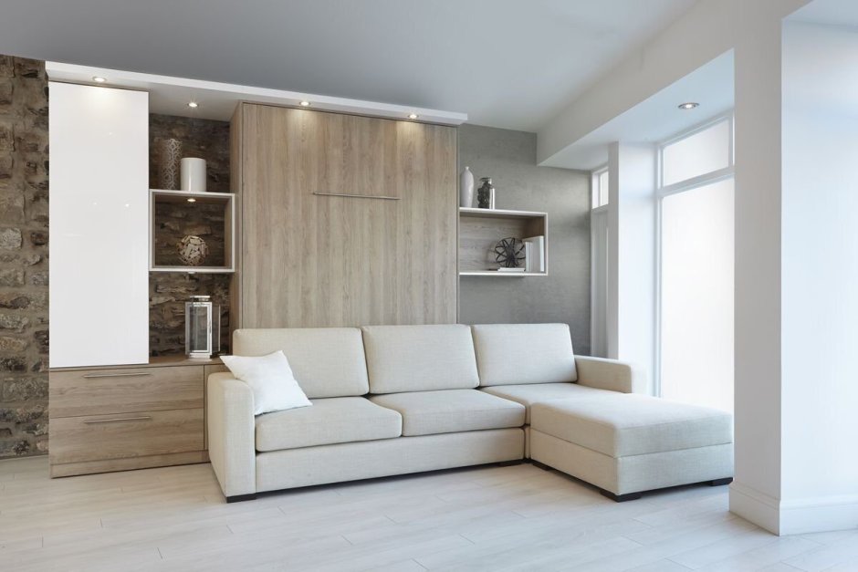 Шкаф-кровать трансформер с диваном классика