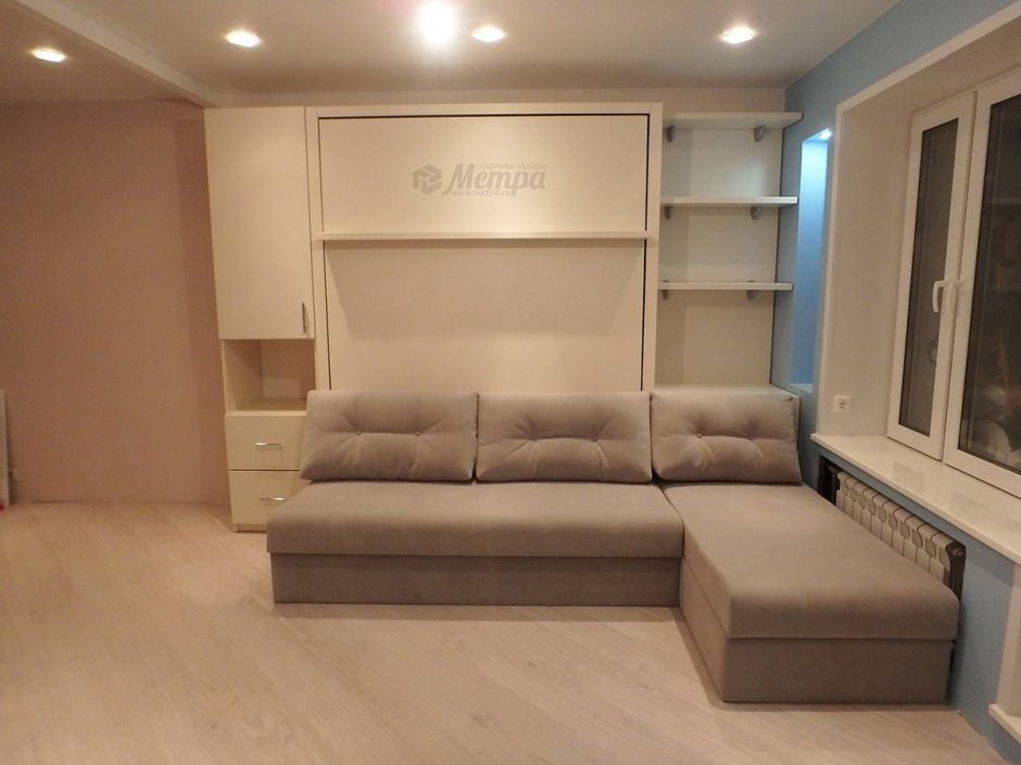 Угловой шкаф с диваном