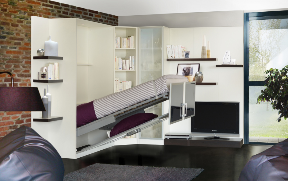 Шкаф-кровать диван трансформер TRANSMEB блюз