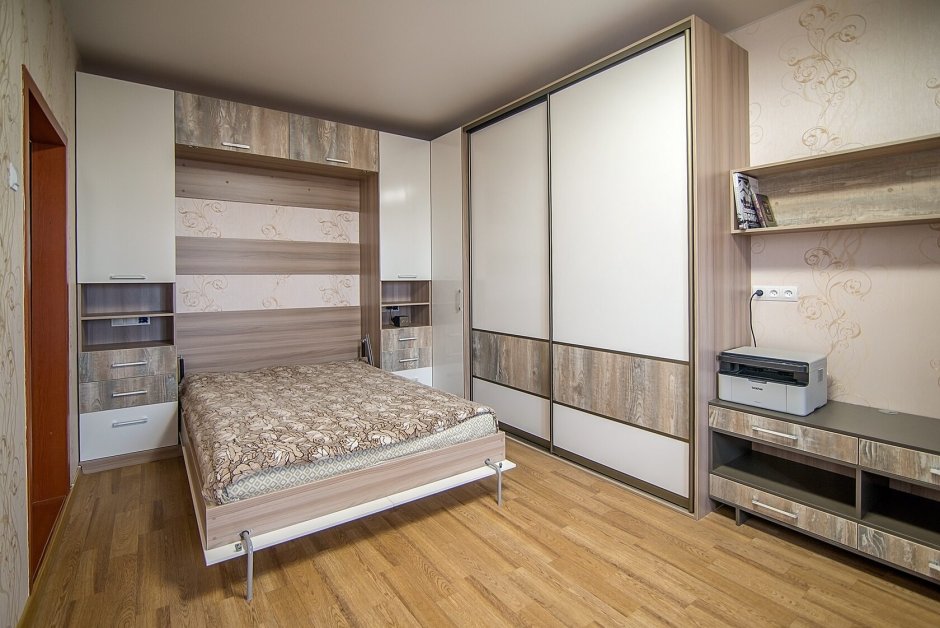 Кровать трансформер с угловым диваном