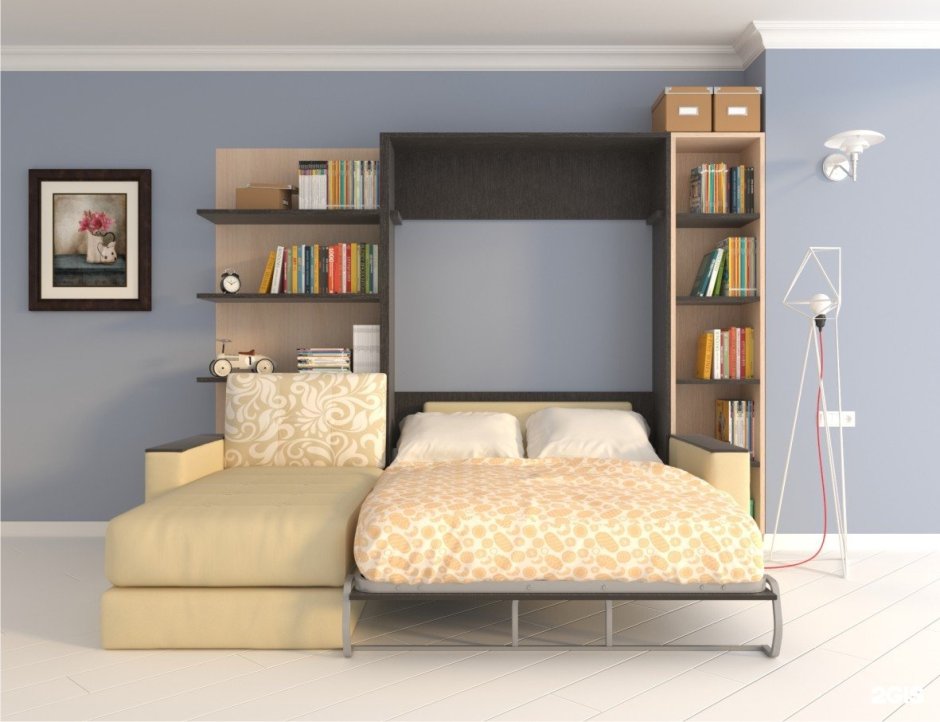 Шкафчики над диваном