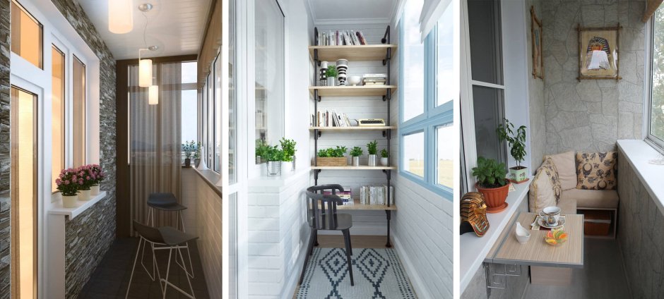 Интерьер лоджии 3 метра с углублением панельный дом