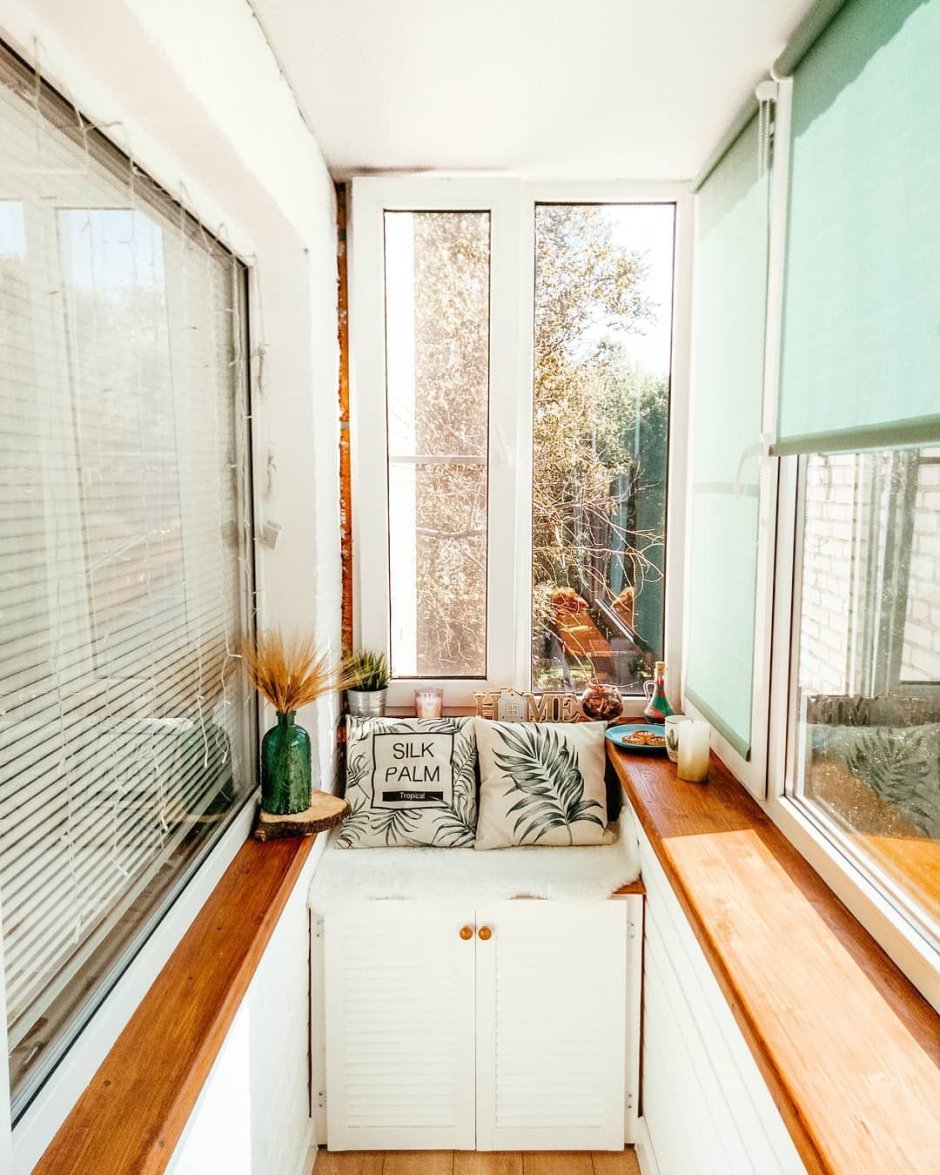 Маленький балкон в хрущевке