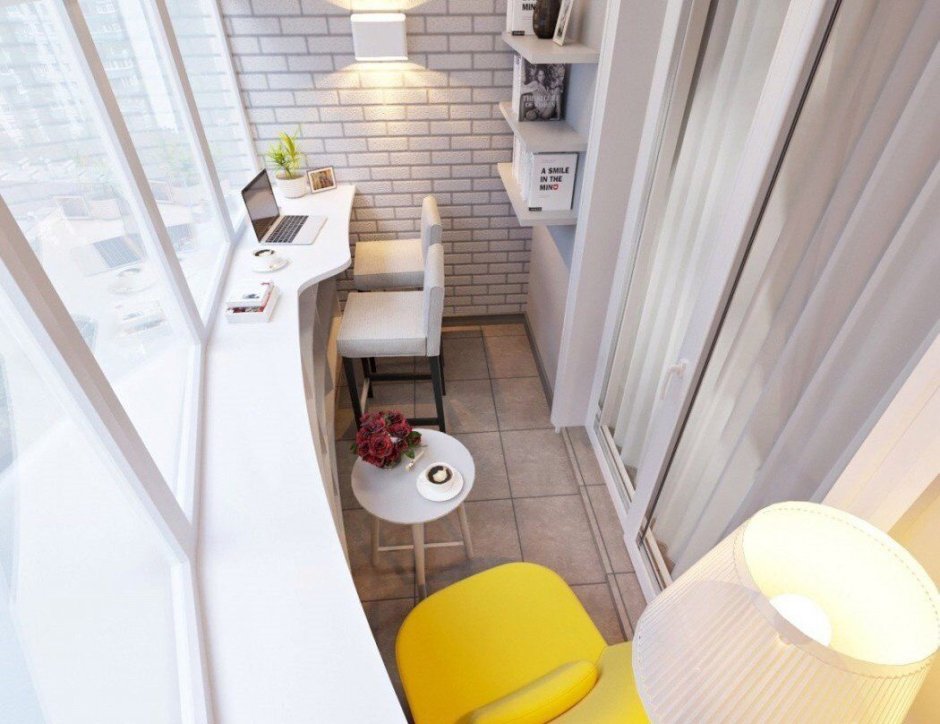 Планировка маленького балкона