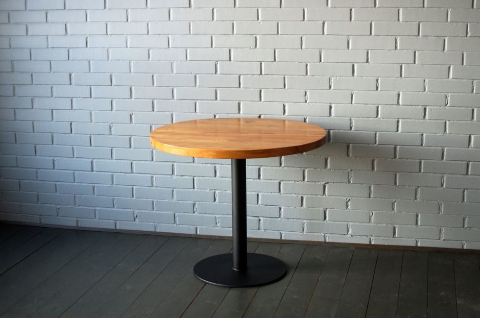Круглые столы из слэба в стиле лофт