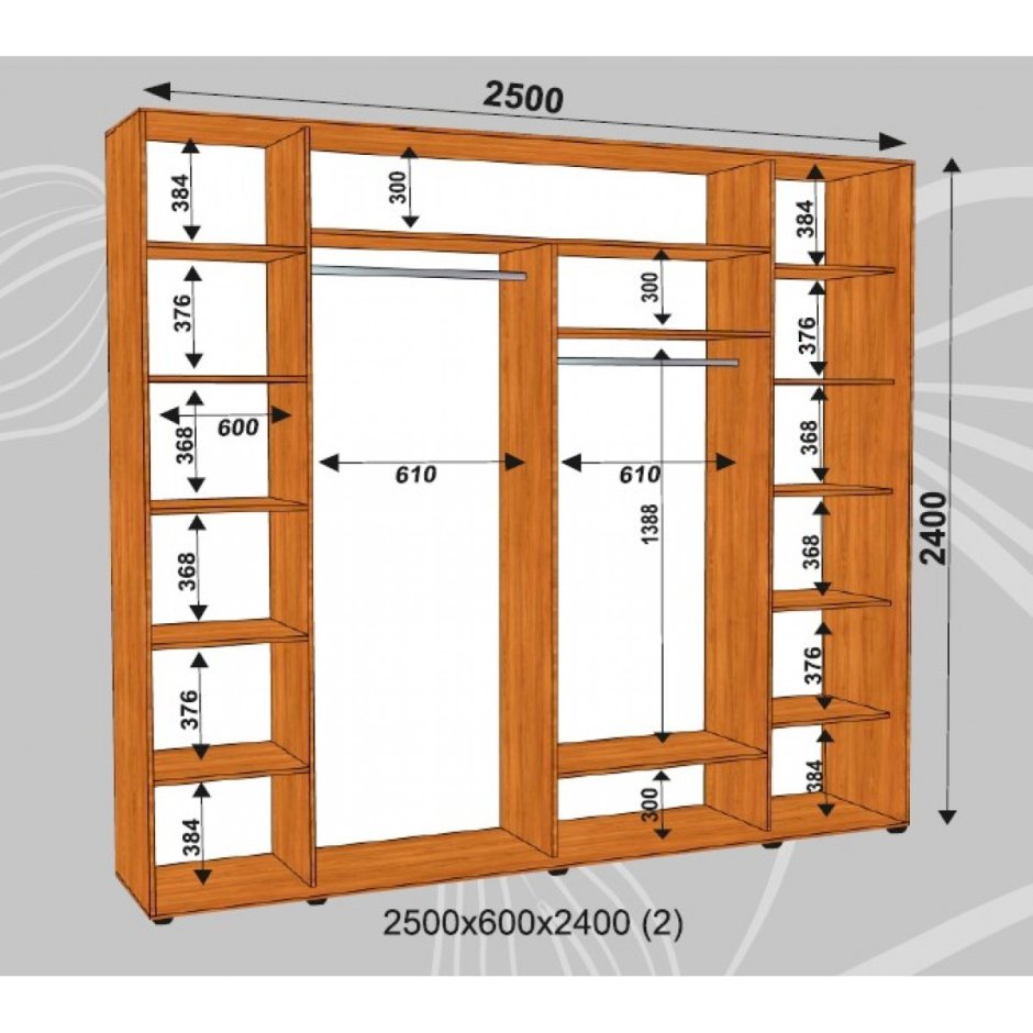 Наполнение шкафа схема