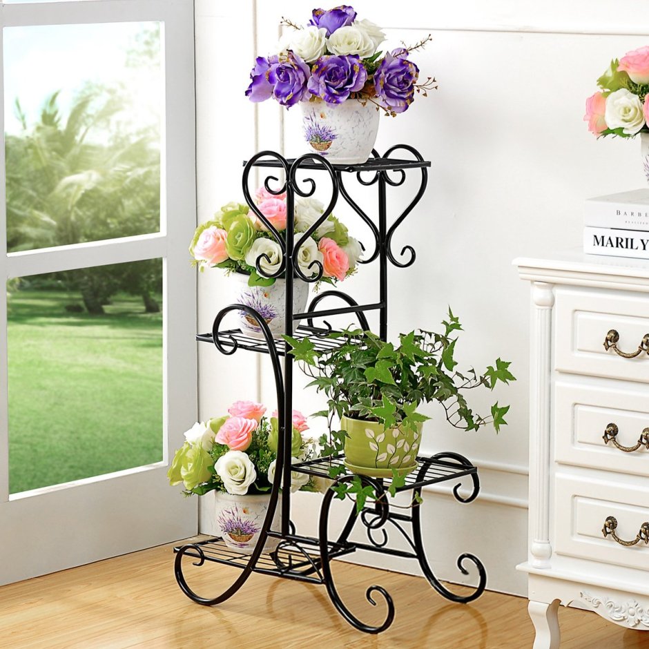 Железные полки для цветов