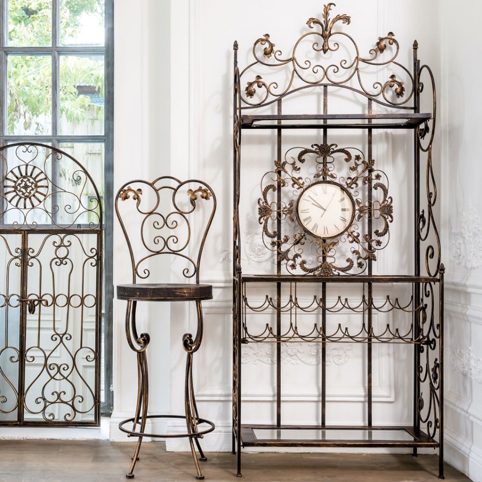 Кованная мебель в интерьере