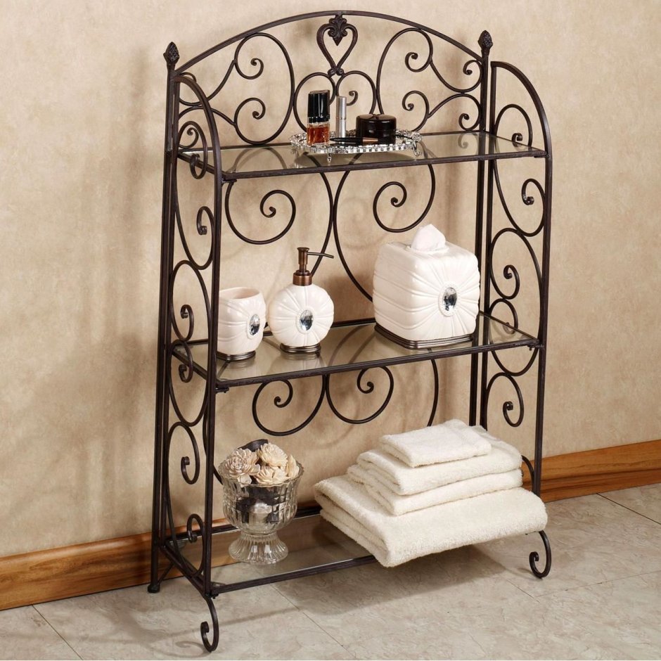 Стеллаж кованый в стиле Прованс