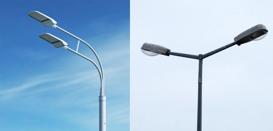 Опоры металлические для уличного освещения, модель DSL 004/8/1 В