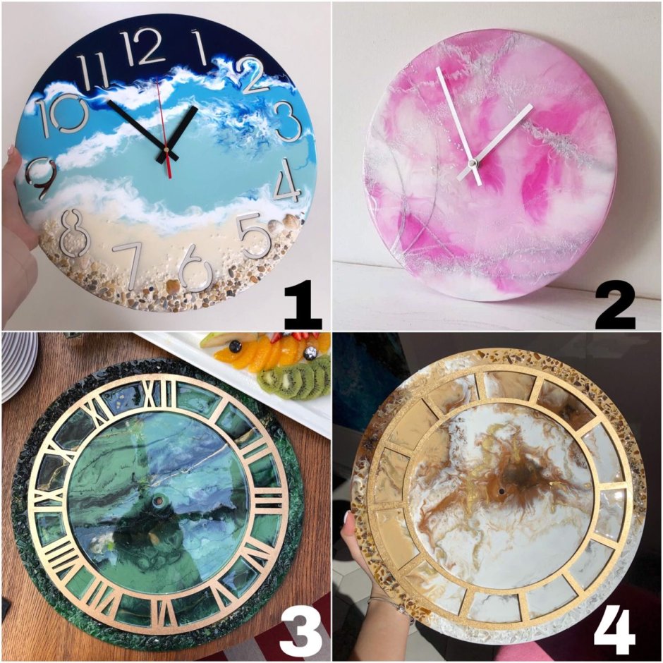 Часы из эпоксидной смолы СПБ