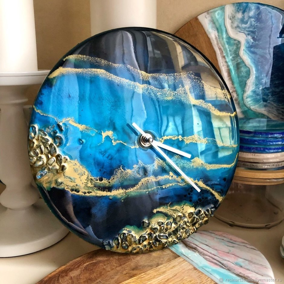 Часы эпоксидная смола