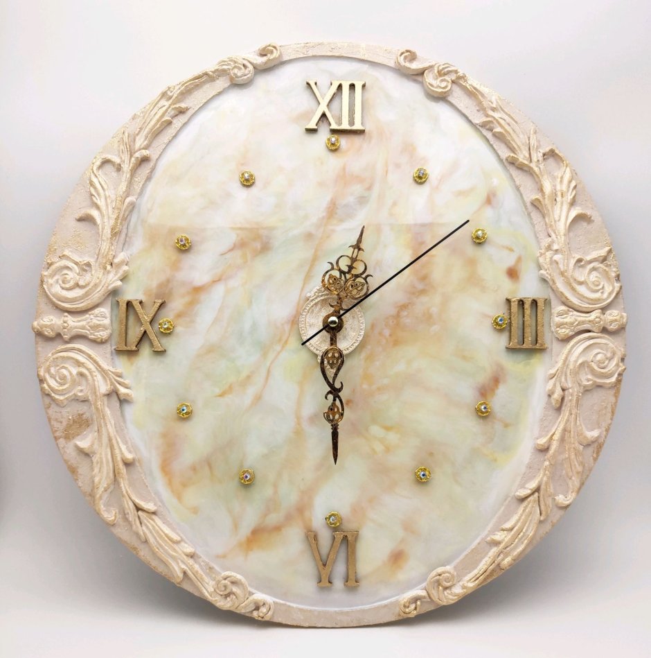 Настенные часы из эпоксидной смолы