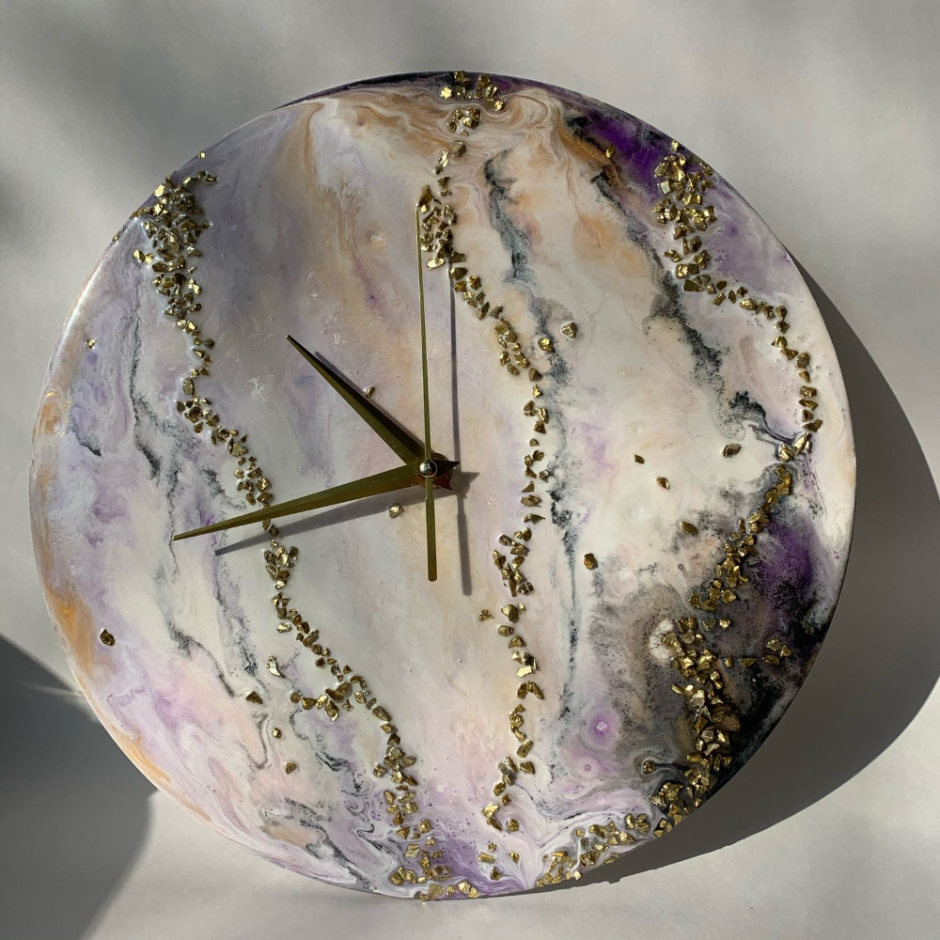 Часы эпоксидная смола