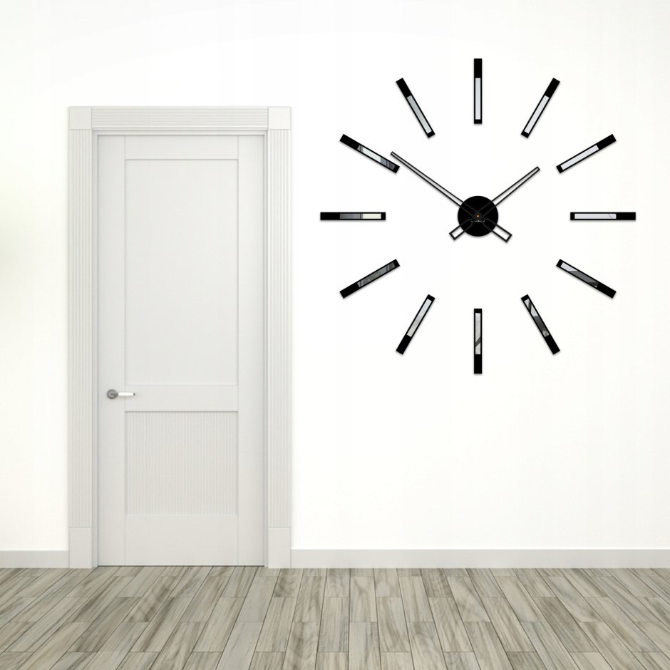 Минималистичные часы на стену