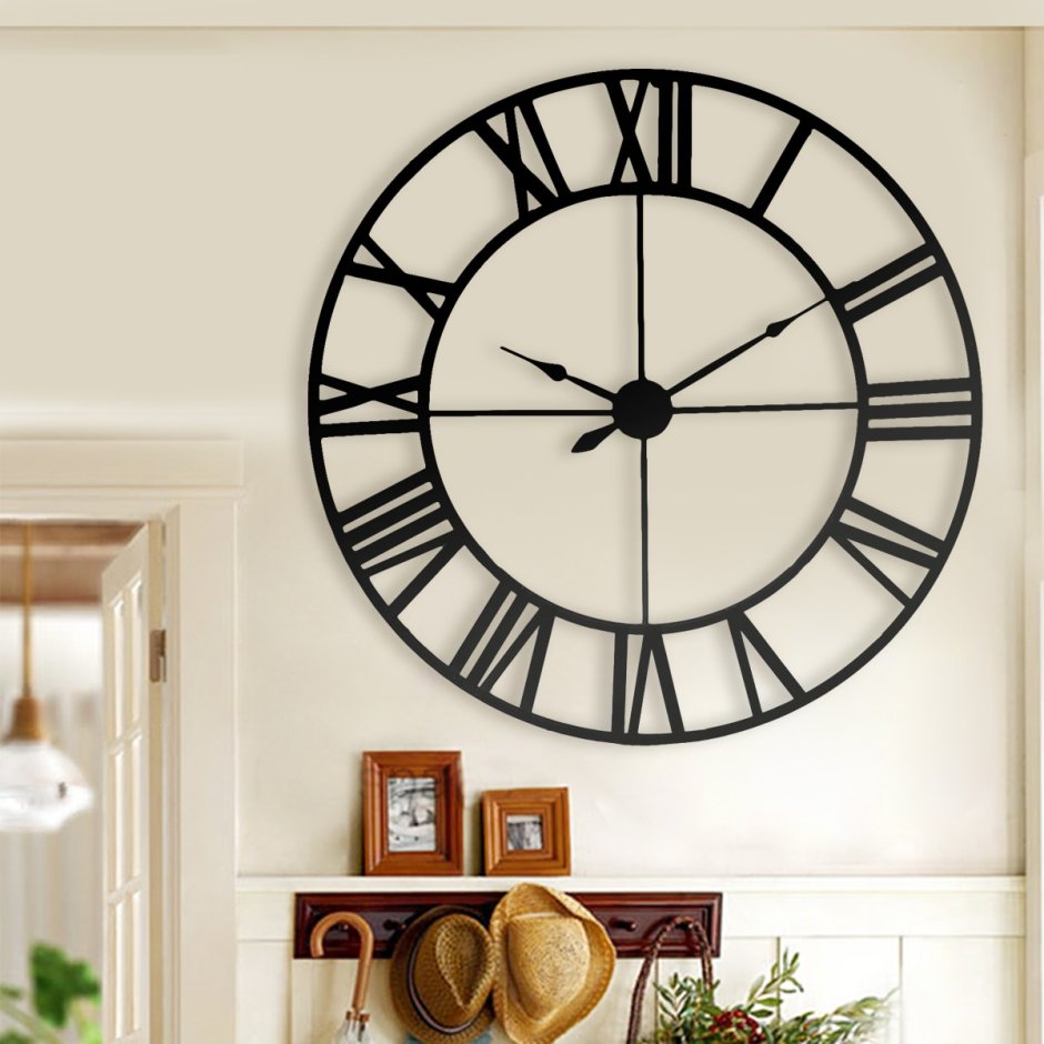Часы настенные Artlink White Metal Clock