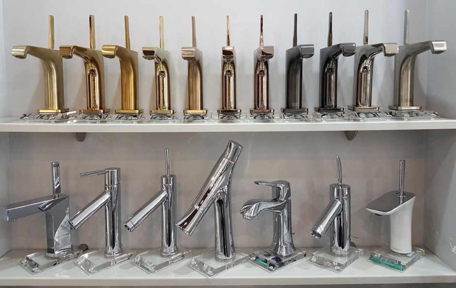 Брашированное золото смеситель