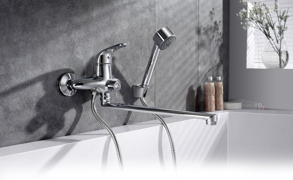 Смеситель для ванны с душем w.Zorge 8198-1 однорычажный