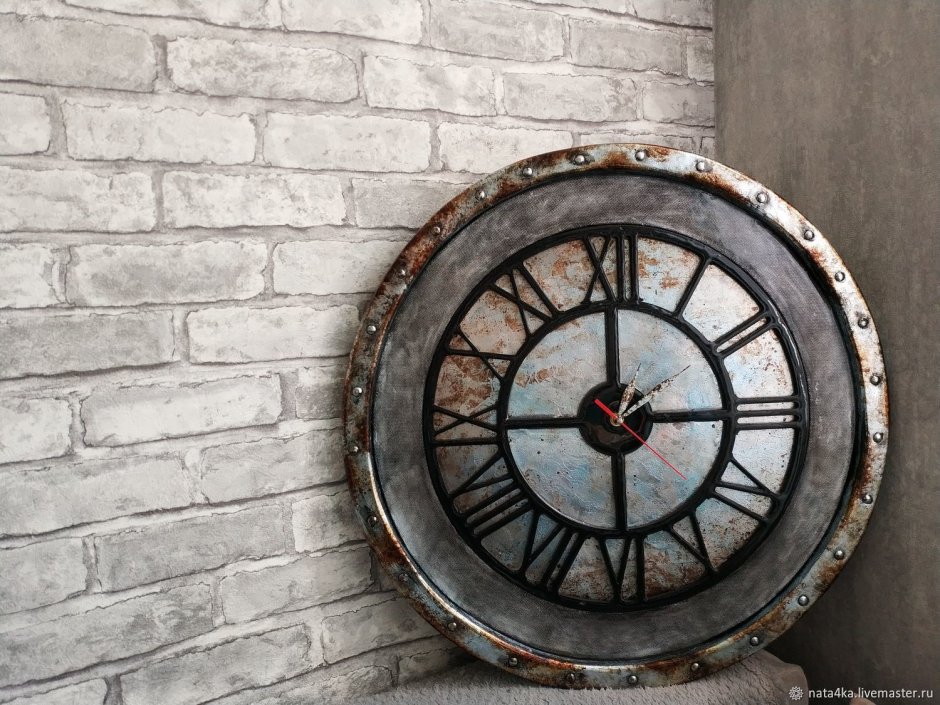 Часы настенные металлические диаметр 1 метр