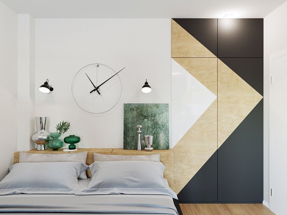 Часы черные матовые настенные