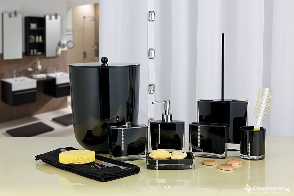 Стильные аксессуары для ванной