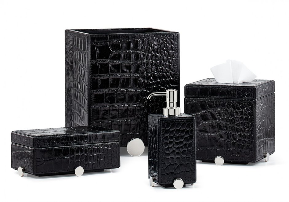 Набор для ванной черный